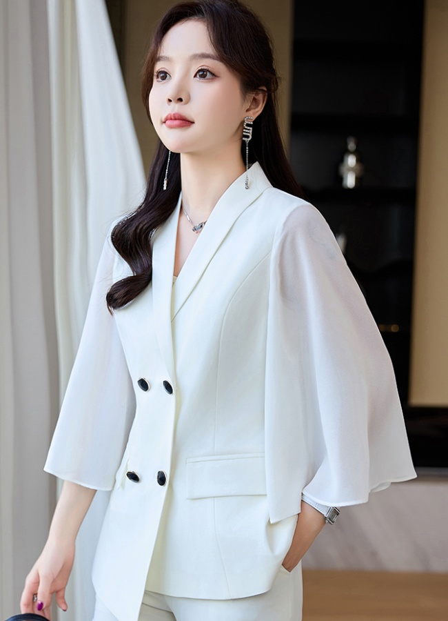 Short sleeve business suit profession coat for women