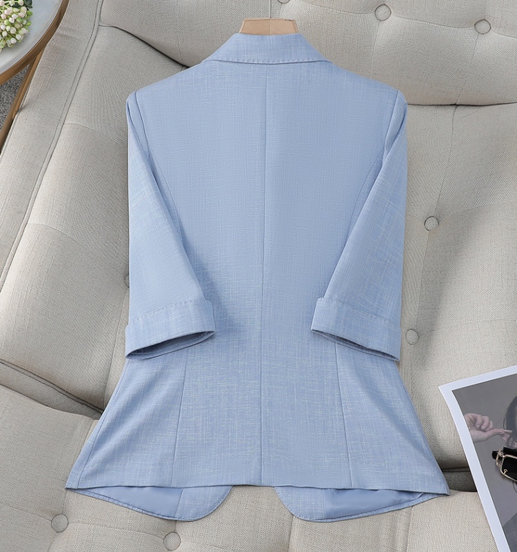 Overalls business suit short sleeve coat for women