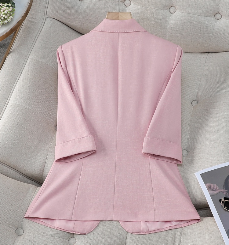 Overalls business suit short sleeve coat for women