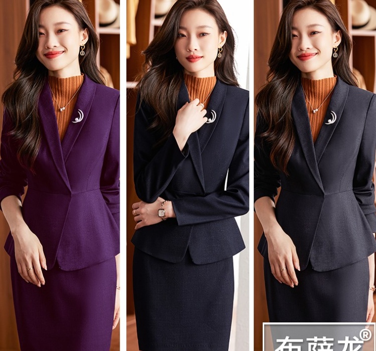 Profession business suit overalls skirt a set for women