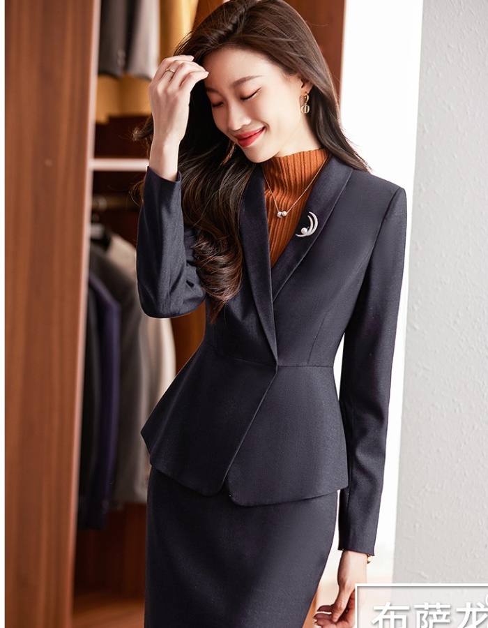 Profession business suit overalls skirt a set for women