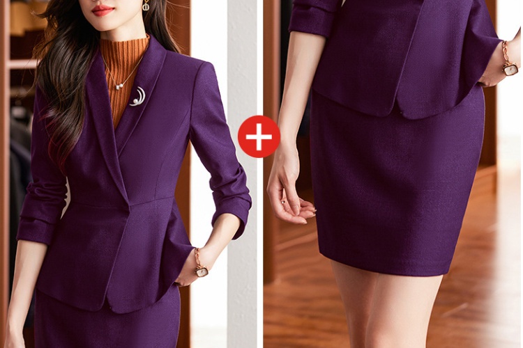 Profession business suit overalls skirt a set for women