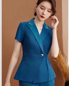 Profession short sleeve business suit overalls coat