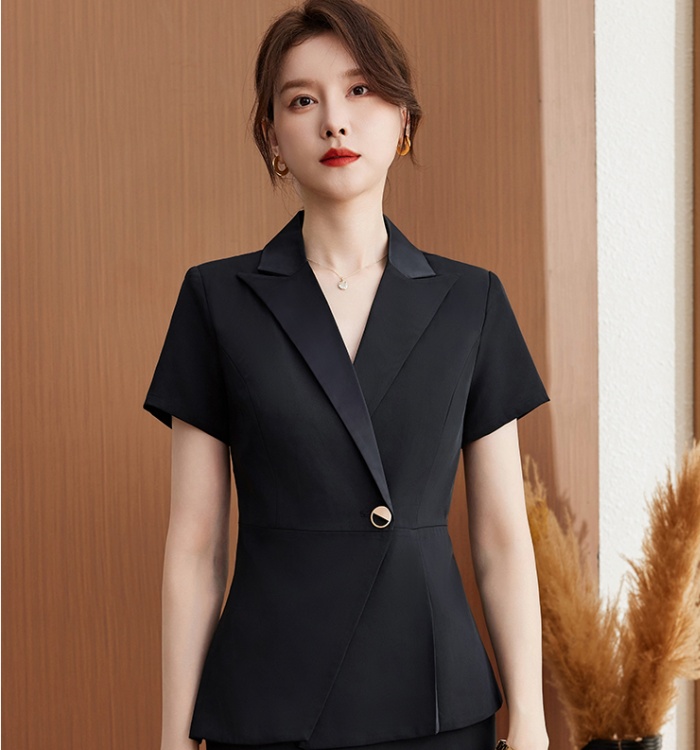 Profession short sleeve business suit overalls coat