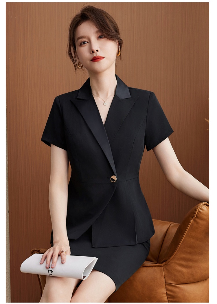 Profession short sleeve business suit overalls coat