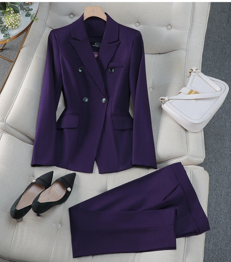 Long sleeve profession business suit overalls coat a set