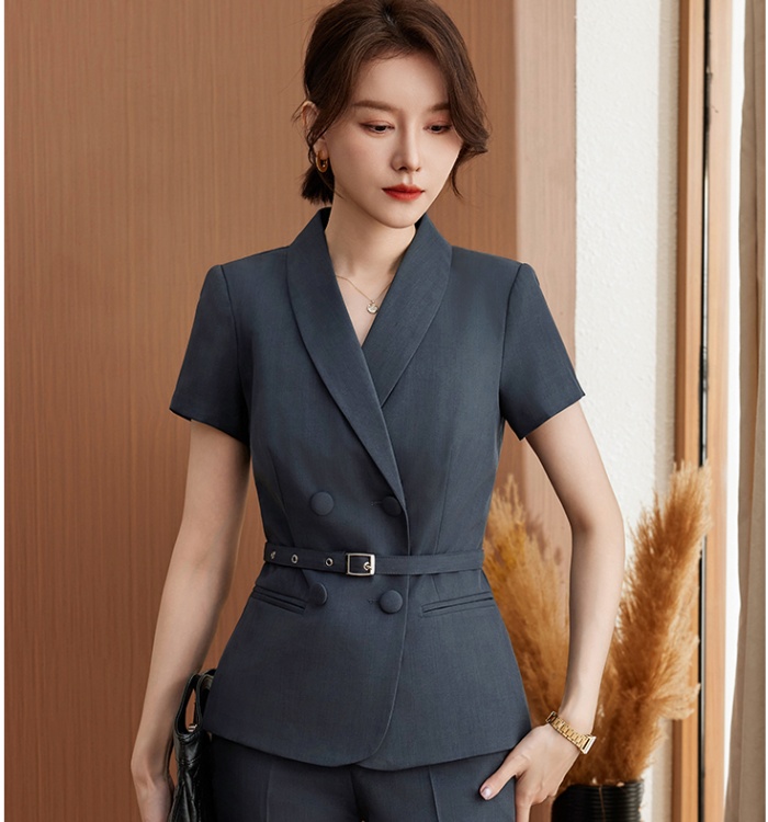 Overalls skirt profession business suit 2pcs set for women