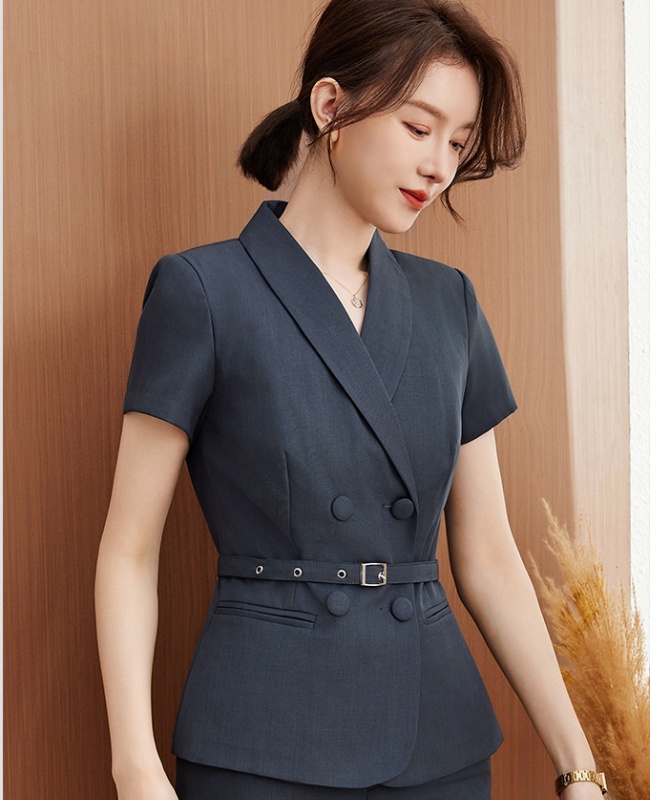 Overalls skirt profession business suit 2pcs set for women