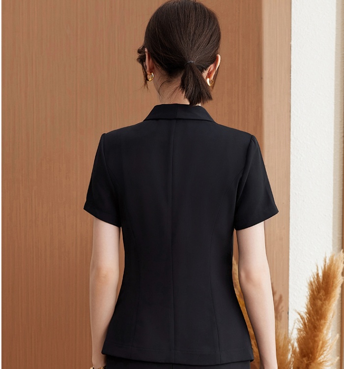 Profession coat short sleeve suit pants a set for women