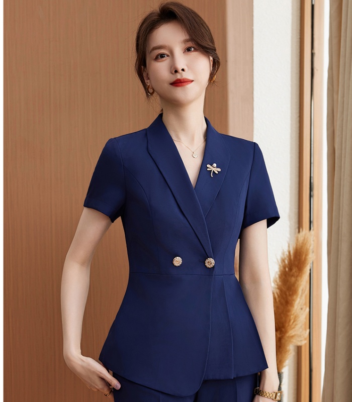 Profession business suit short sleeve skirt a set for women