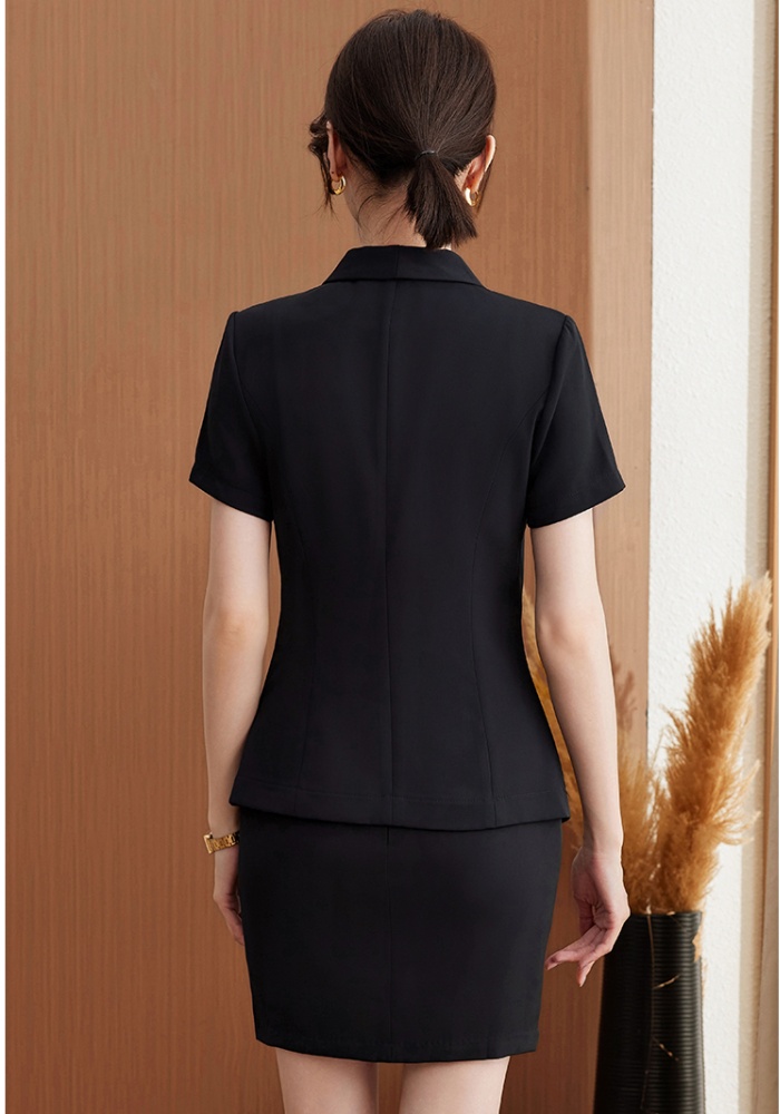 Profession business suit short sleeve skirt a set for women