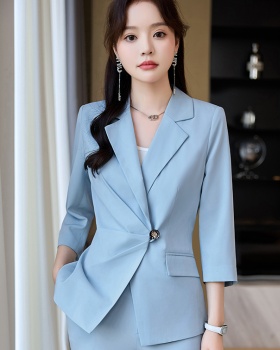 Overalls business suit short sleeve coat for women