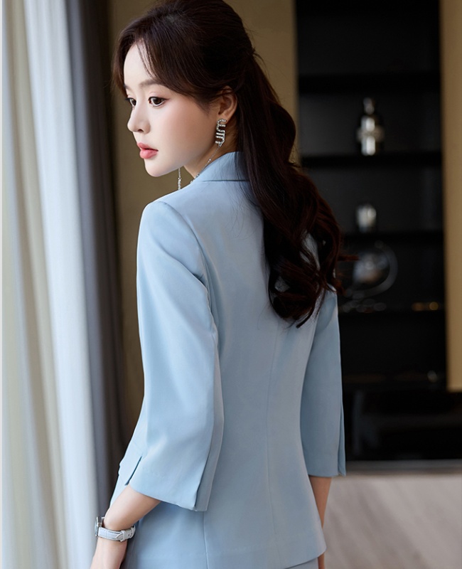 Overalls business suit short sleeve coat for women