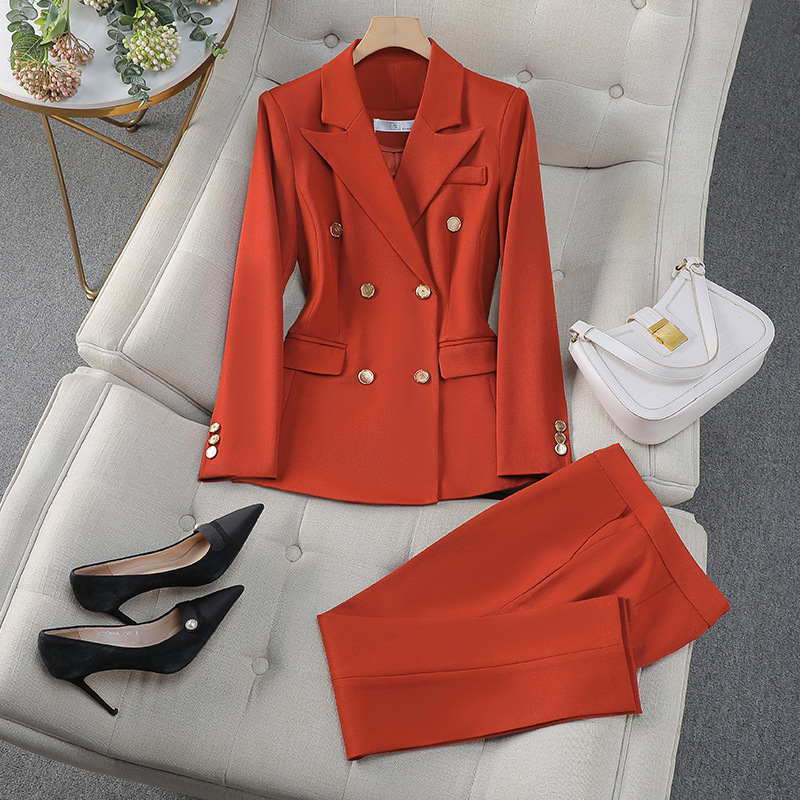 Long sleeve business suit suit pants a set for women