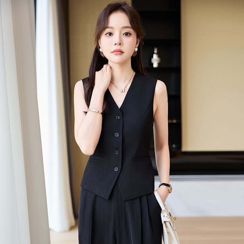 Overalls waistcoat long sleeve coat 3pcs set