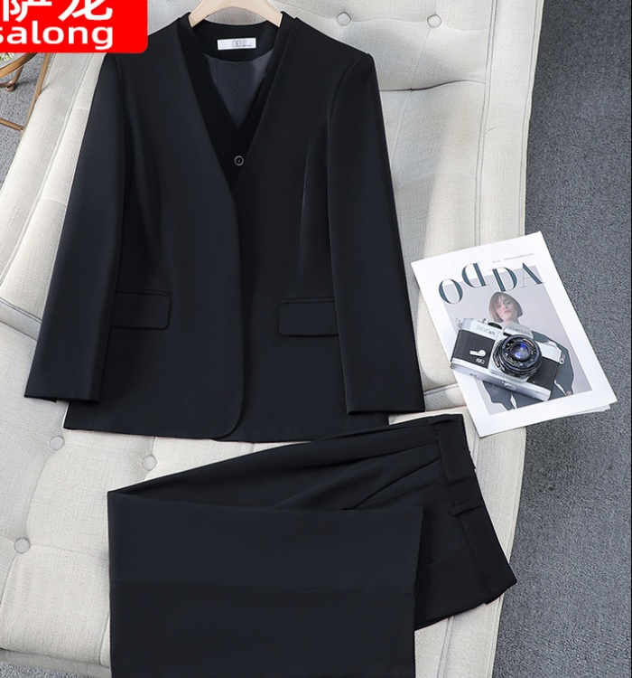 Overalls waistcoat long sleeve coat 3pcs set