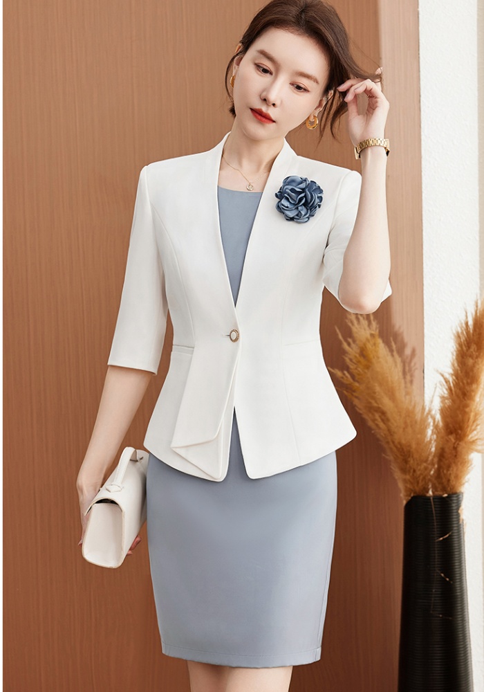 Sleeveless business suit overalls coat 2pcs set for women