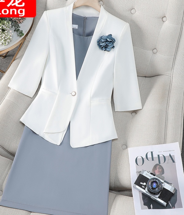 Sleeveless business suit overalls coat 2pcs set for women