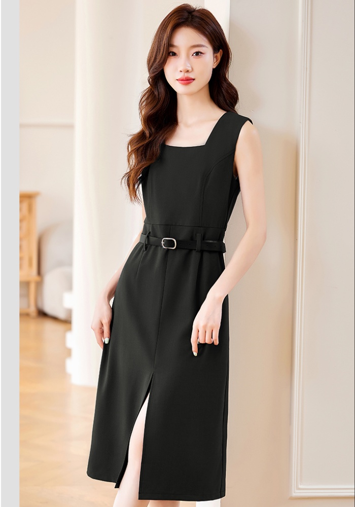 Profession coat overalls belt 2pcs set for women