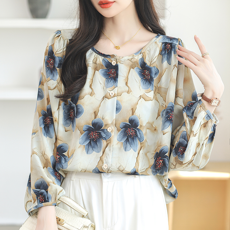 Western style loose shirt Casual small shirt