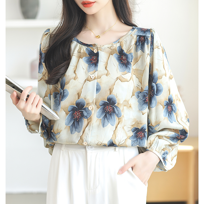 Western style loose shirt Casual small shirt