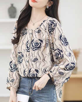 Loose Korean style shirt Western style chiffon shirt