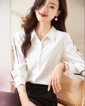 All-match temperament mixed colors spring shirt for women