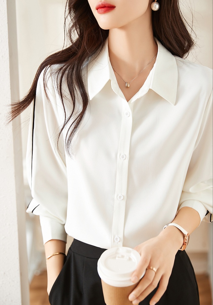 All-match temperament mixed colors spring shirt for women