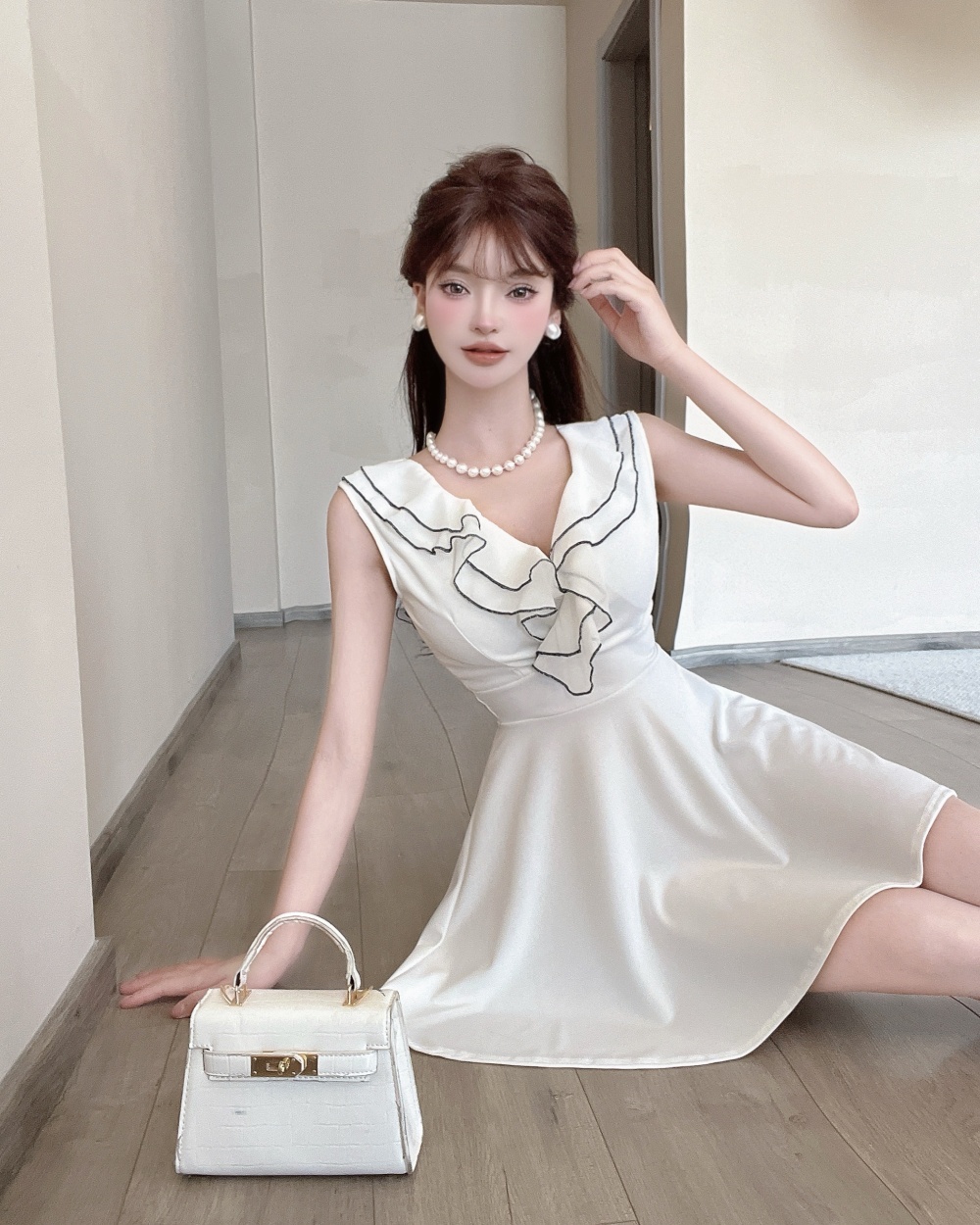 Summer splice enticement spicegirl hollow ladies dress