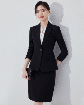 Profession long sleeve business suit overalls coat 2pcs set