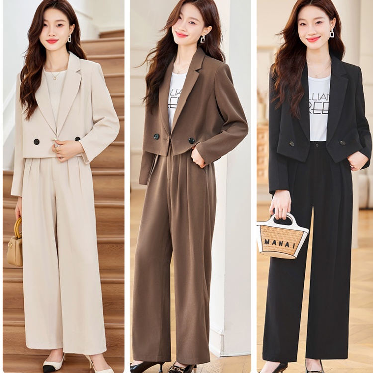 Overalls business suit suit pants a set for women