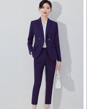 Long sleeve business suit suit pants 2pcs set for women