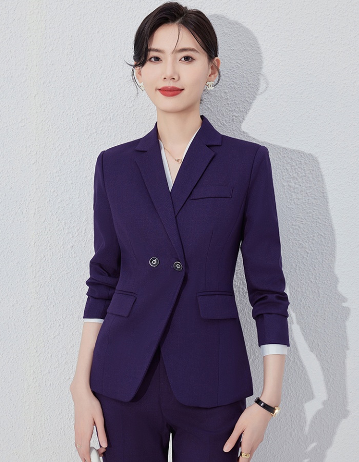 Long sleeve business suit suit pants 2pcs set for women