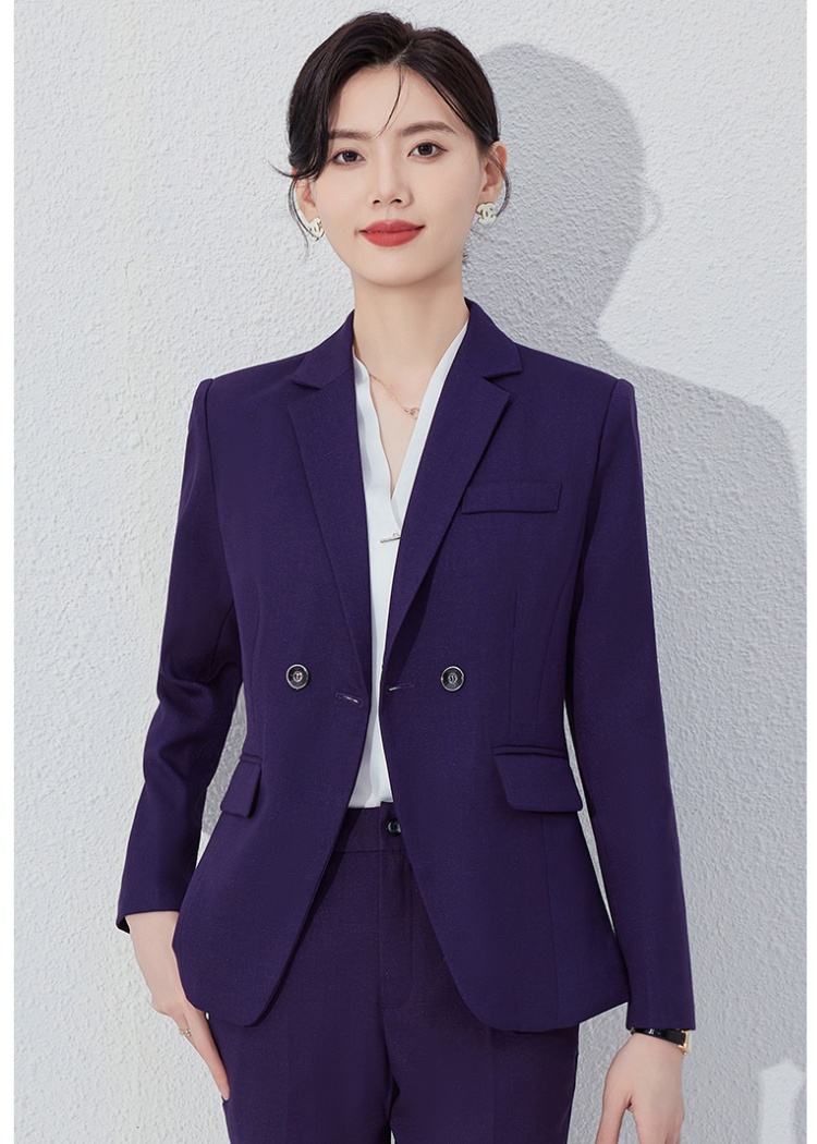 Long sleeve business suit suit pants 2pcs set for women