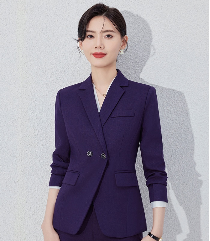 Long sleeve coat business suit 2pcs set for women