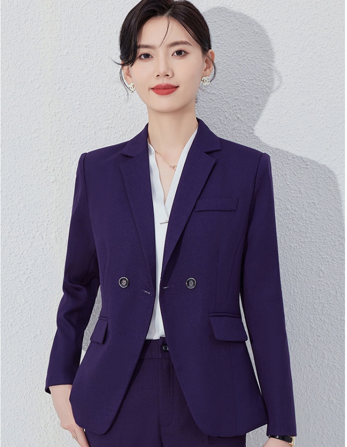 Long sleeve coat business suit 2pcs set for women