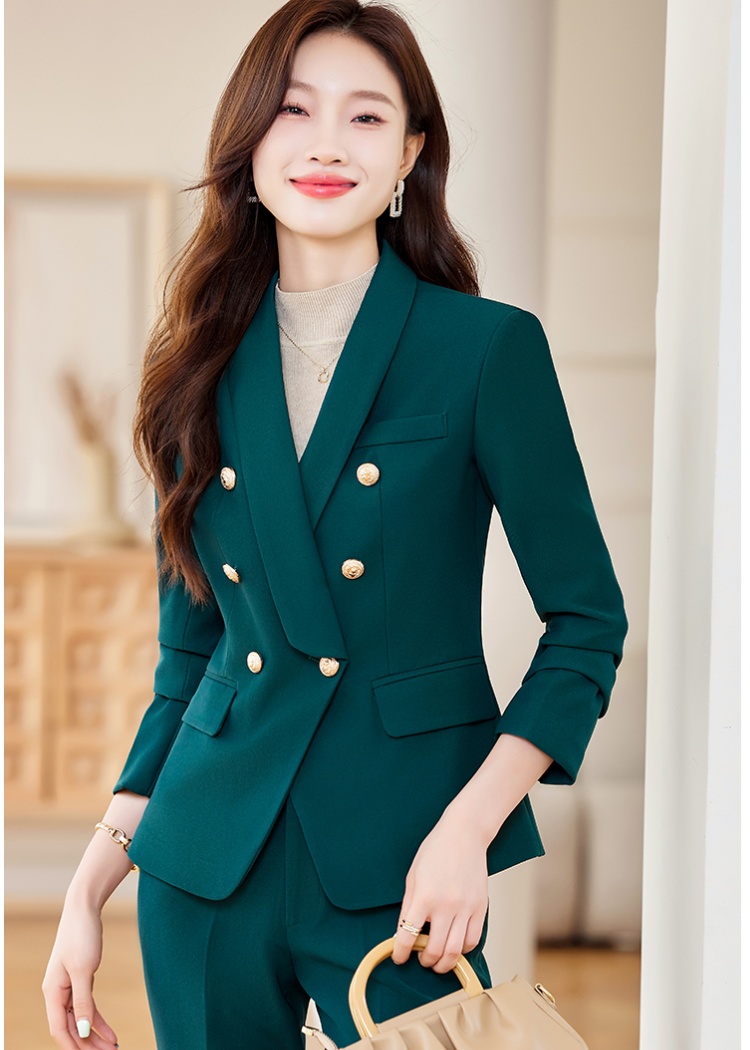 Overalls long sleeve suit pants profession business suit a set