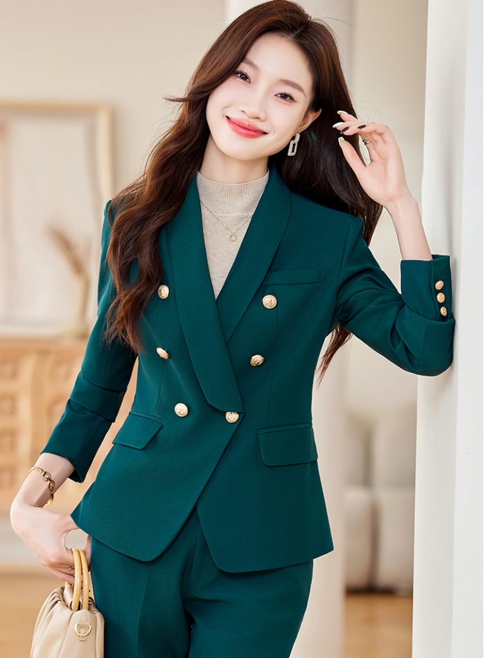 Overalls long sleeve suit pants profession business suit a set