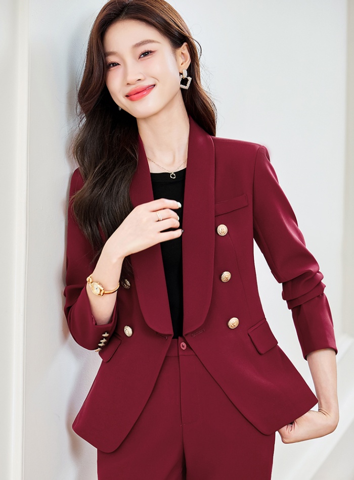 Overalls long sleeve suit pants profession business suit a set