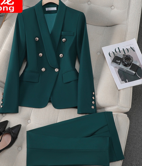 Overalls long sleeve suit pants profession business suit a set