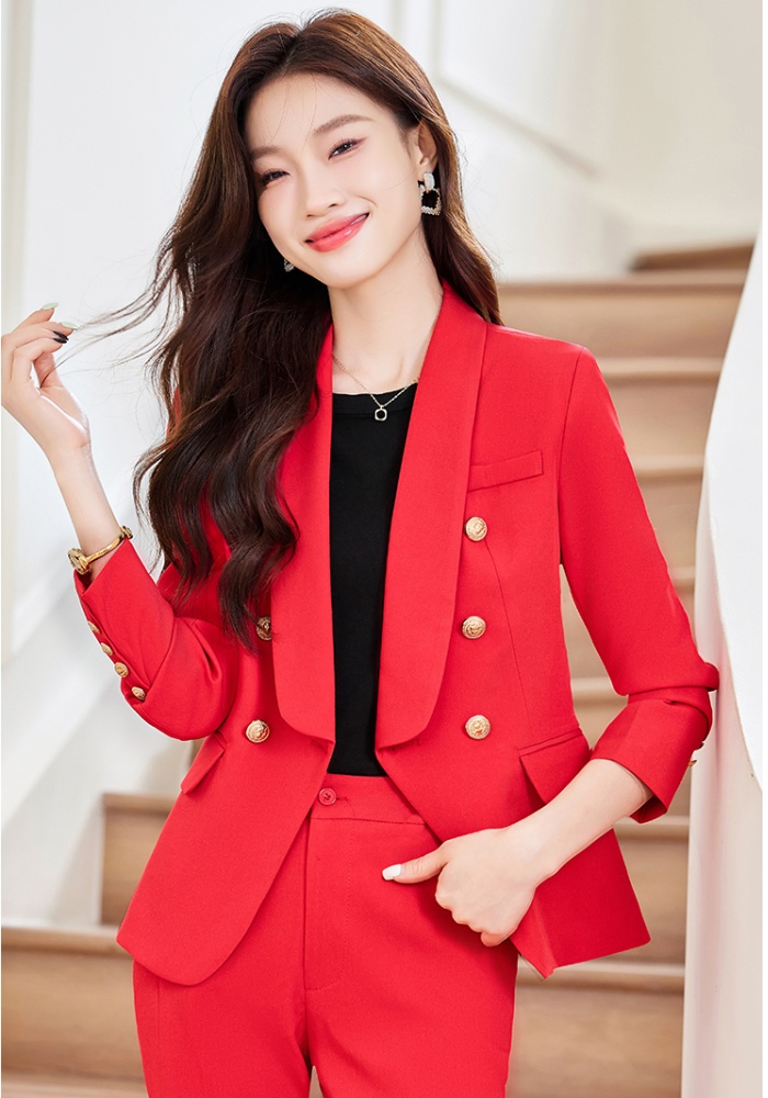 Overalls long sleeve suit pants profession business suit a set