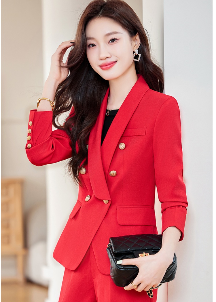 Overalls long sleeve suit pants profession business suit a set