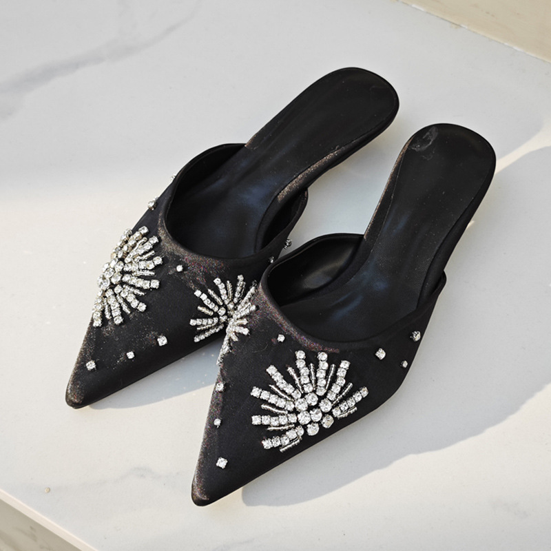 Autumn and winter pointed shoes spring flat slippers