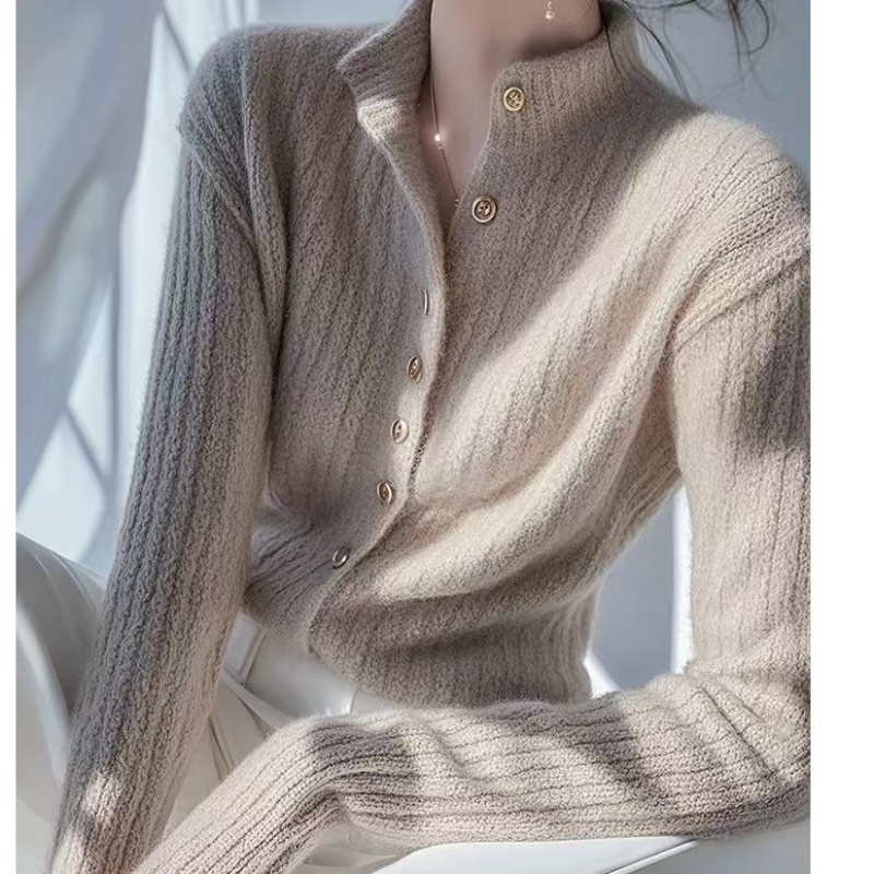 Long sleeve Casual sweater Korean style slim tops for women