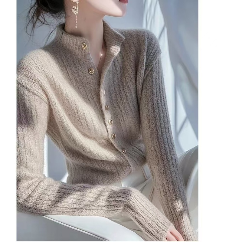 Long sleeve Casual sweater Korean style slim tops for women