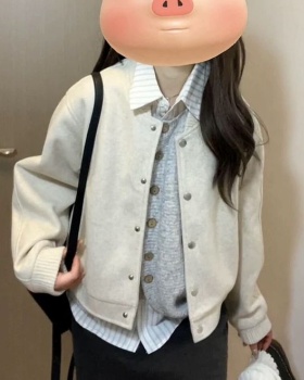 Autumn and winter chanelstyle cardigan Korean style jacket