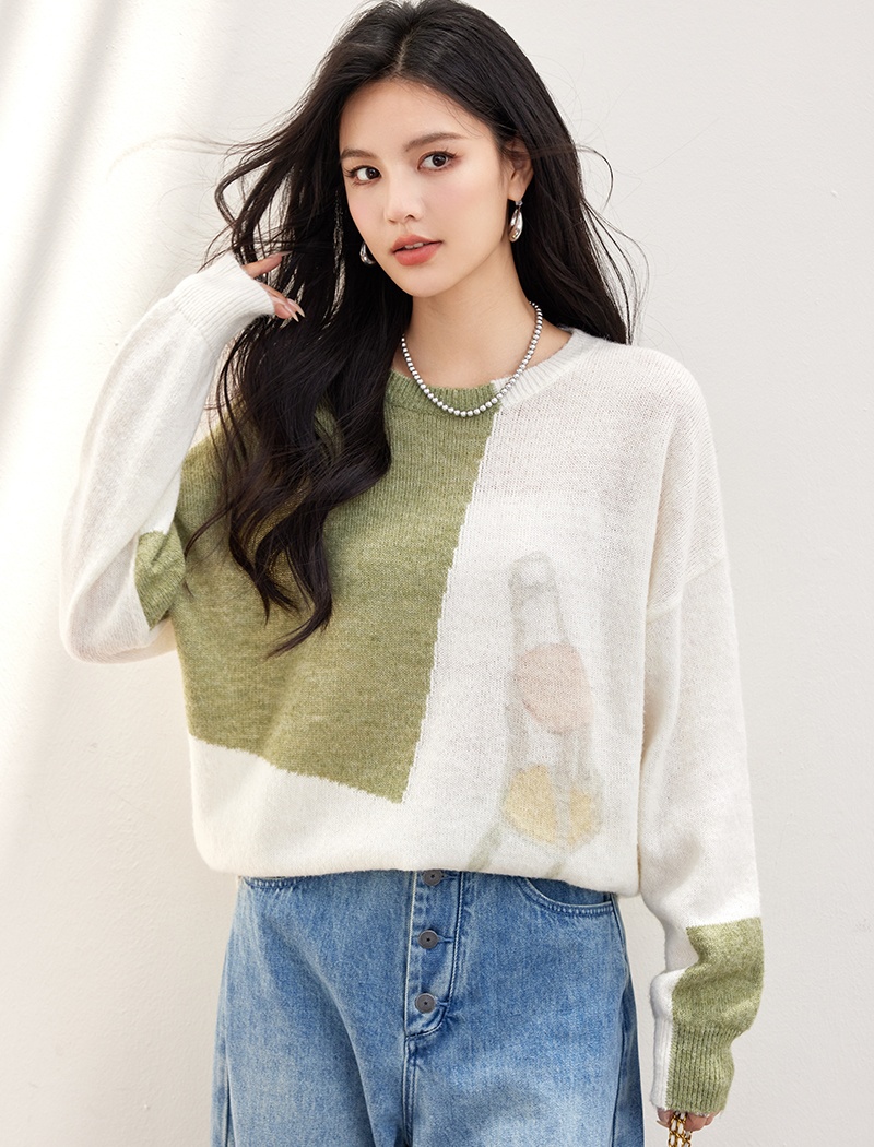 Niche slim tops tender spring sweater for women