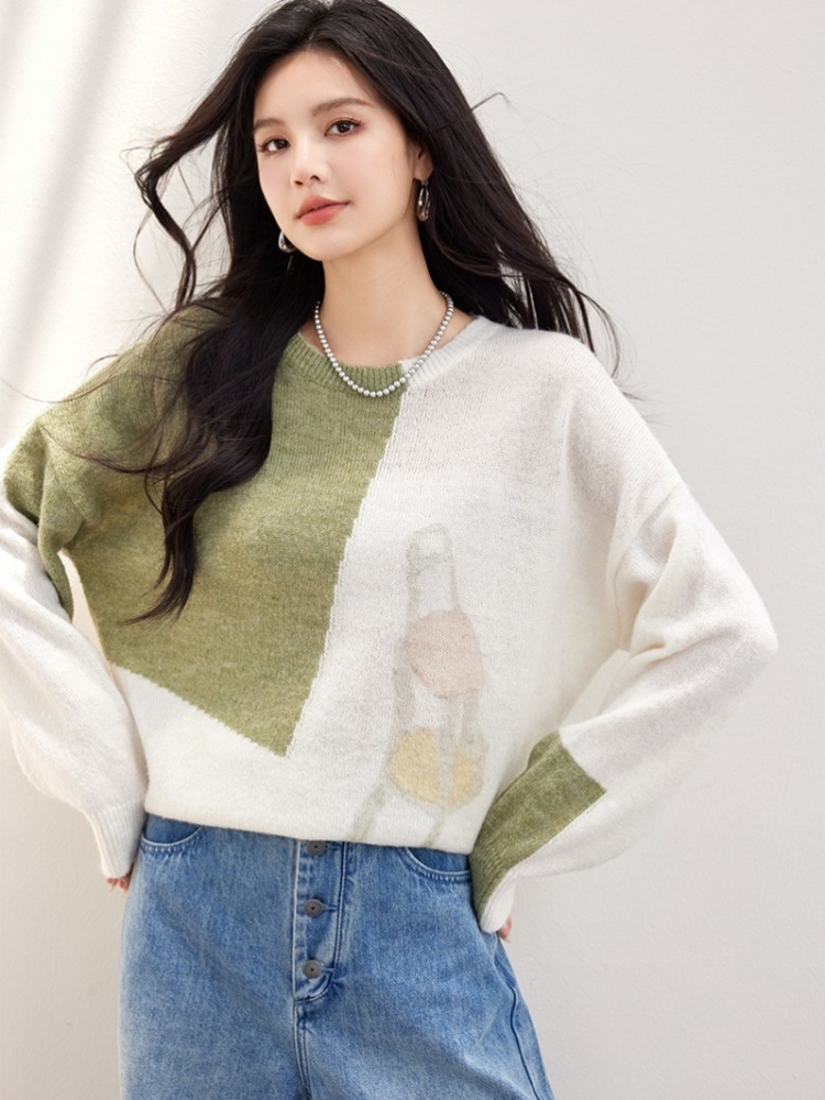 Niche slim tops tender spring sweater for women