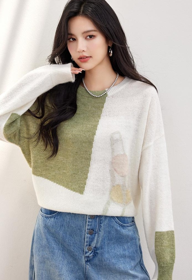 Niche slim tops tender spring sweater for women