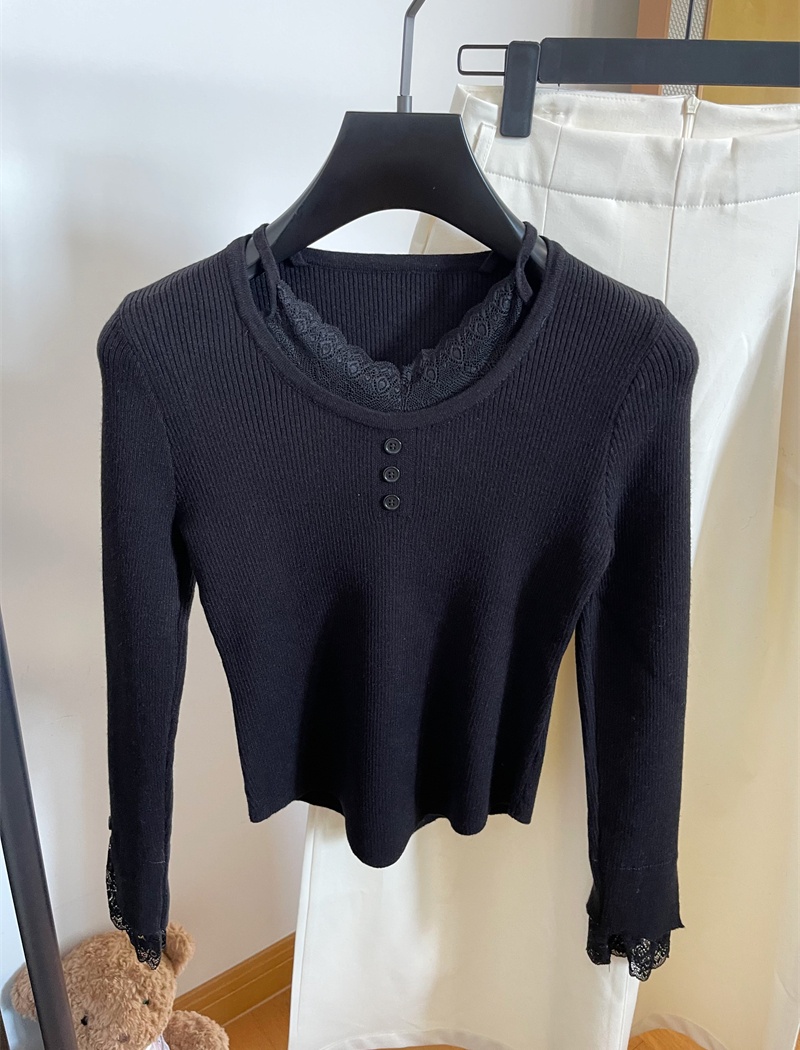 Autumn and winter sweater inside the ride tops for women